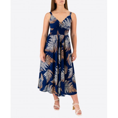 Elastic Midi Dress With Straps 524028-4