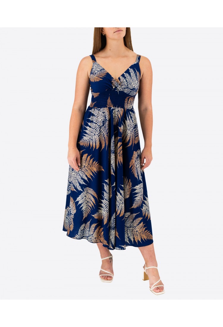 Elastic Midi Dress With Straps 524028-4