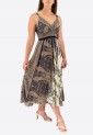 Elastic Midi Dress With Straps 524028-5