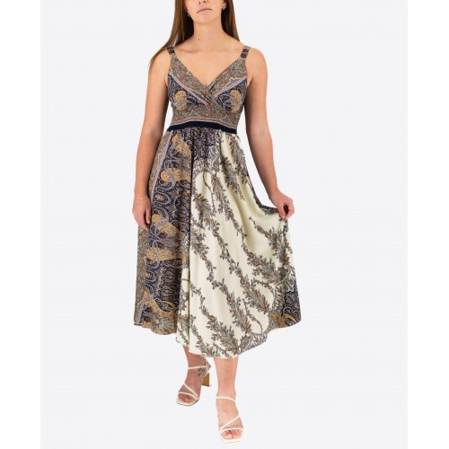 Elastic Midi Dress With Straps 524028-5