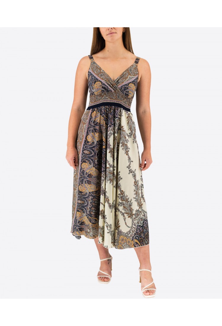 Elastic Midi Dress With Straps 524028-5