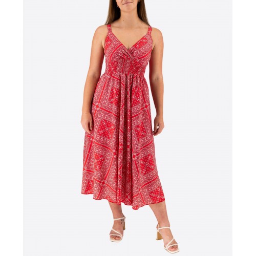 Elastic Midi Dress With Straps 524028-3