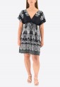 Mini Dress With Short Sleeves 525695-1 Mini Dress With Short Sleeves 525695-1