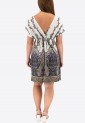 Mini Dress With Short Sleeves And Pleats 525695-3
