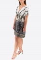 Mini Dress With Short Sleeves And Pleats 525695-3