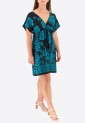 Short Sleeve Floral Mini Dress 525695-4
