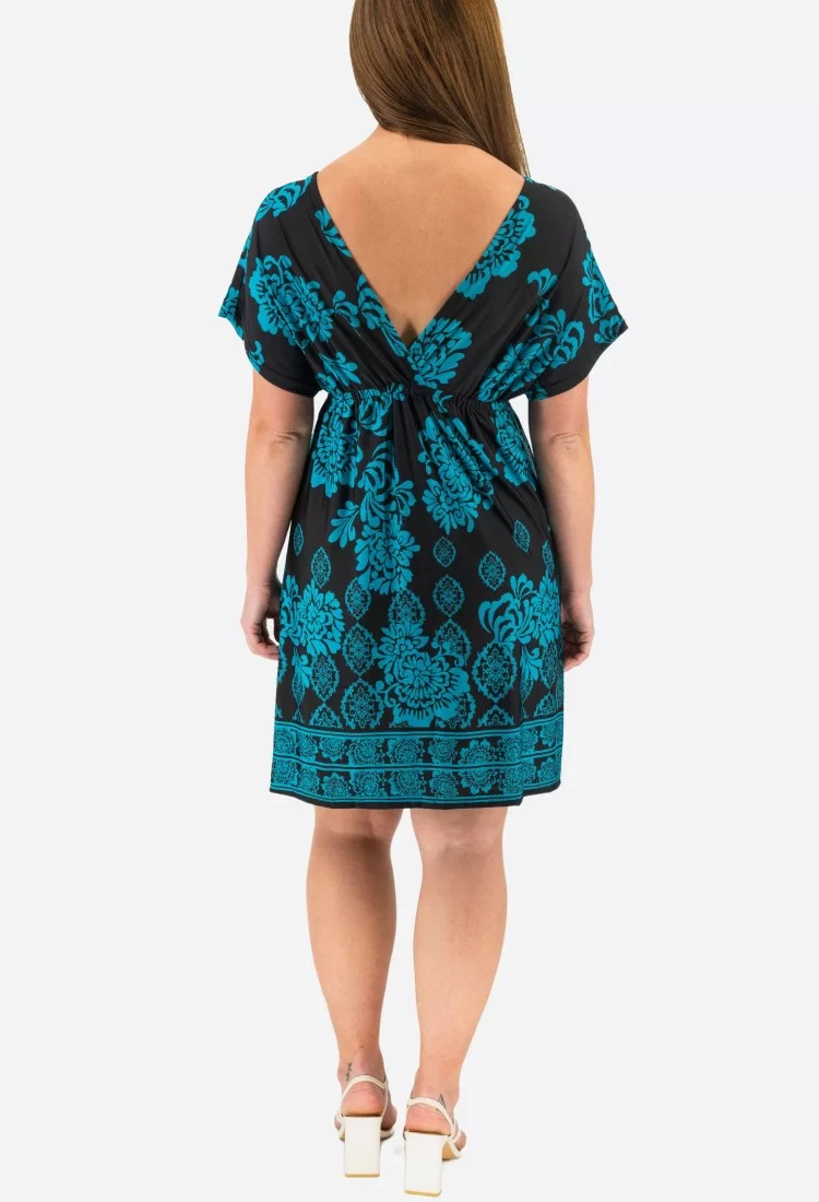 Short Sleeve Floral Mini Dress 525695-4
