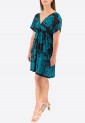 Short Sleeve Floral Mini Dress 525695-4
