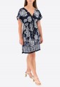 Short Sleeve Floral Mini Dress 525695-4