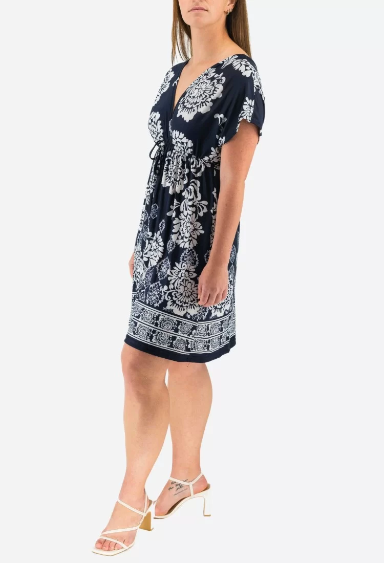 Short Sleeve Floral Mini Dress 525695-4