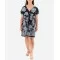 Short Sleeve Floral Mini Dress 525695-4