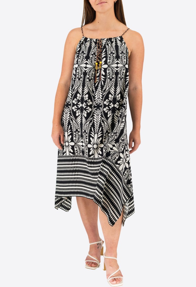 Asymmetric Midi Dress 524031-2 Asymmetric Midi Dress 524031-2