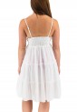 Women's White Strapless Short Dress 524082