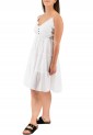 Women's White Strapless Short Dress 524082