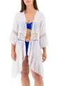 Women's White Kaftan With Embroidery 524085 Women's White Kaftan With Embroidery 524085