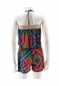 Strapless Shorts Jumpsuit With Belt 525697