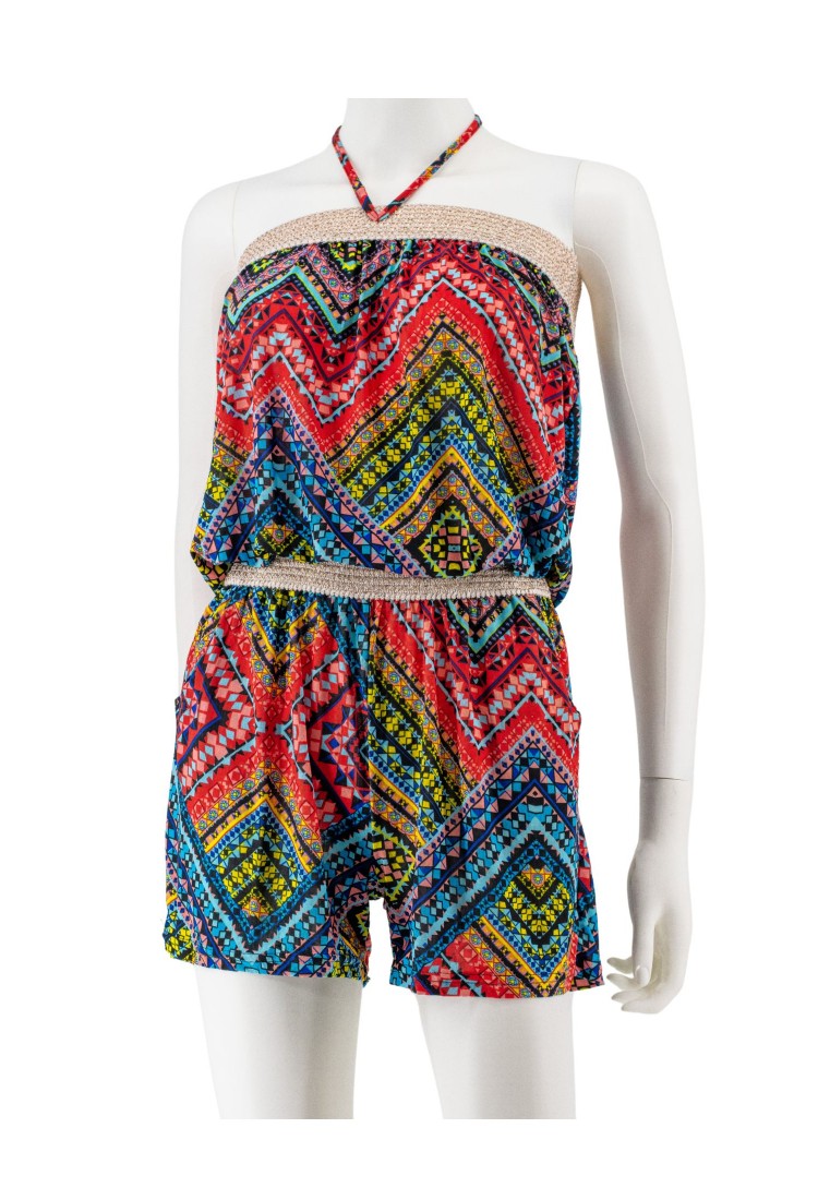 Strapless Shorts Jumpsuit With Belt 525697 Strapless Shorts Jumpsuit With Belt 525697