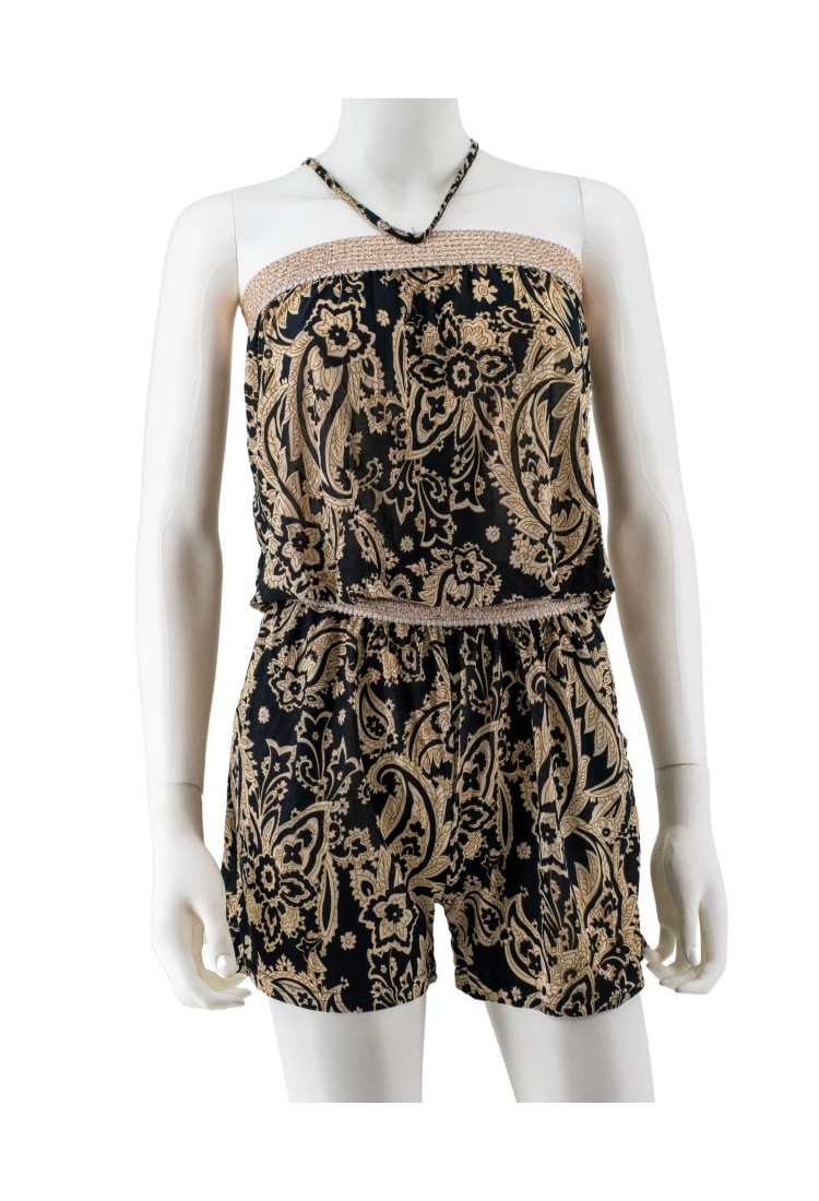 Strapless Shorts Jumpsuit With Belt 525697 Strapless Shorts Jumpsuit With Belt 525697