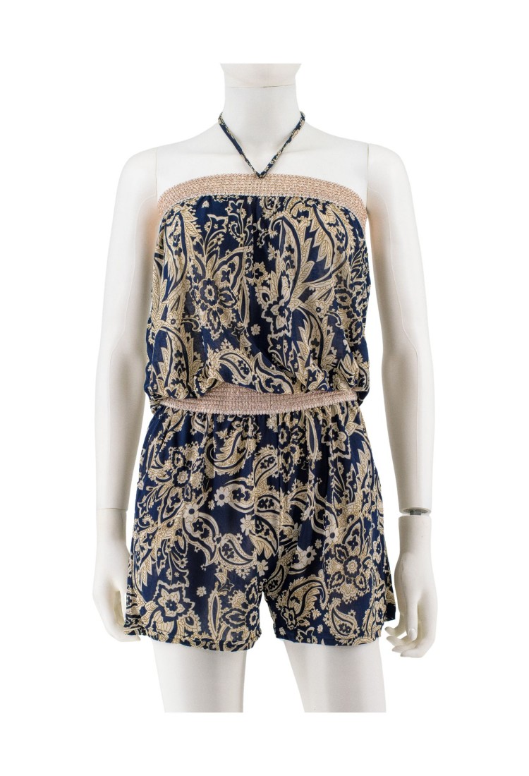 Strapless Shorts Jumpsuit With Belt 525697 Strapless Shorts Jumpsuit With Belt 525697