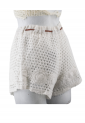 Women's Knitted Shorts With Belt 524073