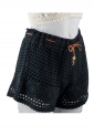 Women's Knitted Shorts With Belt 524073