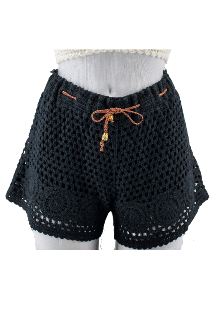 Women's Knitted Shorts With Belt 524073 Women's Knitted Shorts With Belt 524073