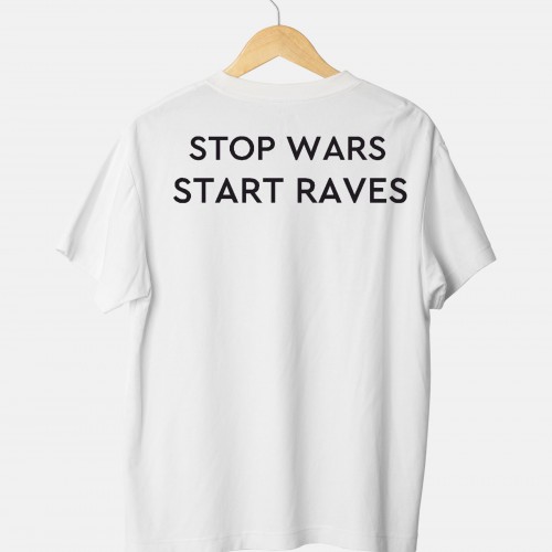 Short Sleeve T-Shirt With Print Stop War Start Raves war2525