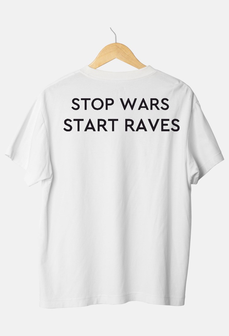 Short Sleeve T-Shirt With Print Stop War Start Raves war2525 Short Sleeve T-Shirt With Print Stop War Start Raves war2525