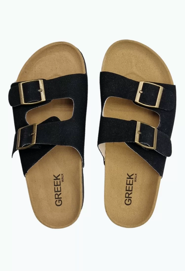 Greek Walk Double Buckle Flatform Sandals 525559