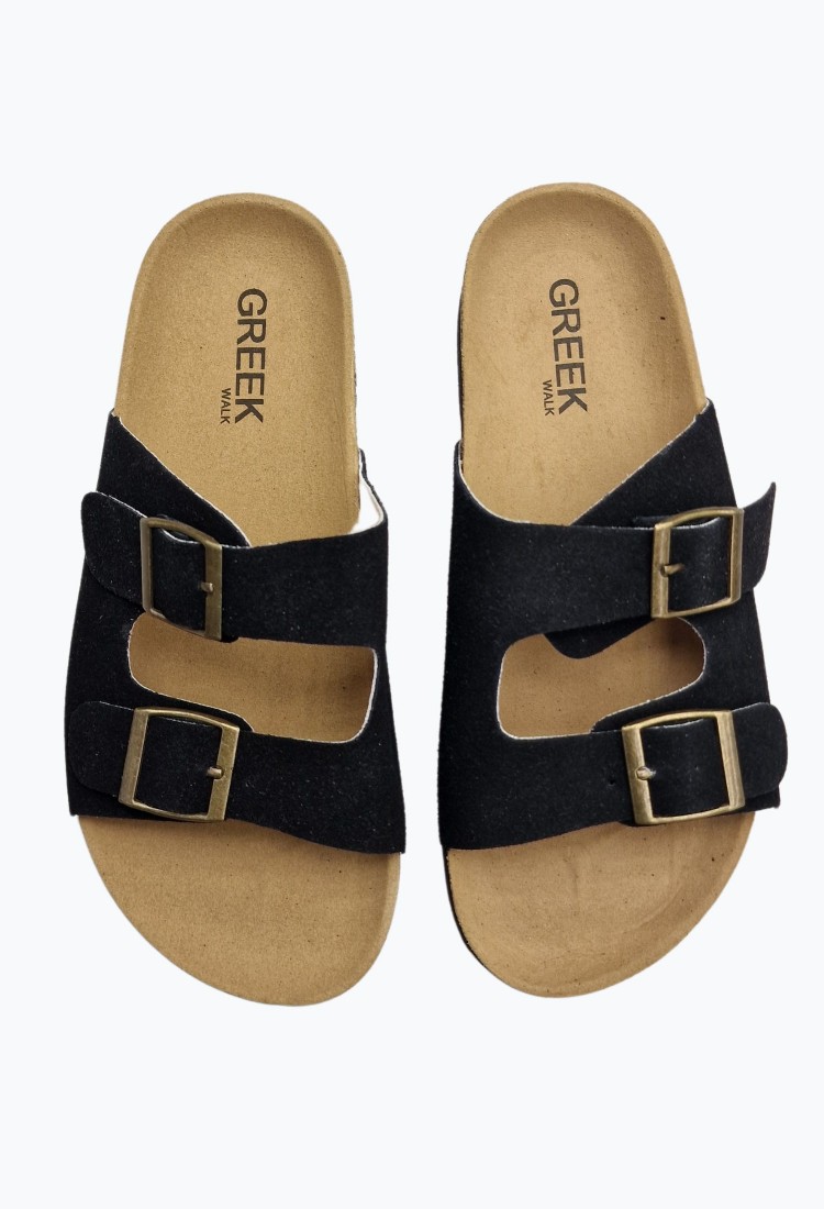 Greek Walk Double Buckle Flatform Sandals 525559
