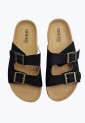 Greek Walk Double Buckle Flatform Sandals 525559