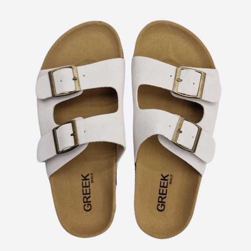 Greek Walk Double Buckle Flatform Sandals 525559