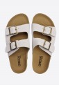 Greek Walk Double Buckle Flatform Sandals 525559