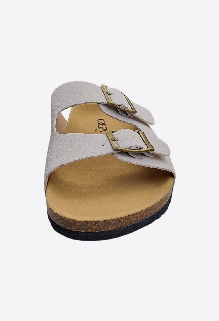 Greek Walk Double Buckle Flatform Sandals 525559