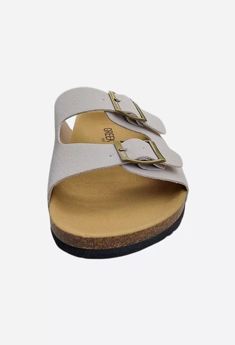 Greek Walk Double Buckle Flatform Sandals 525559