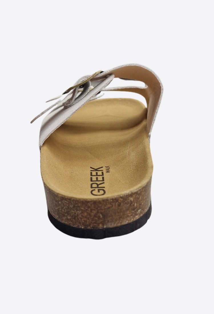 Greek Walk Double Buckle Flatform Sandals 525559