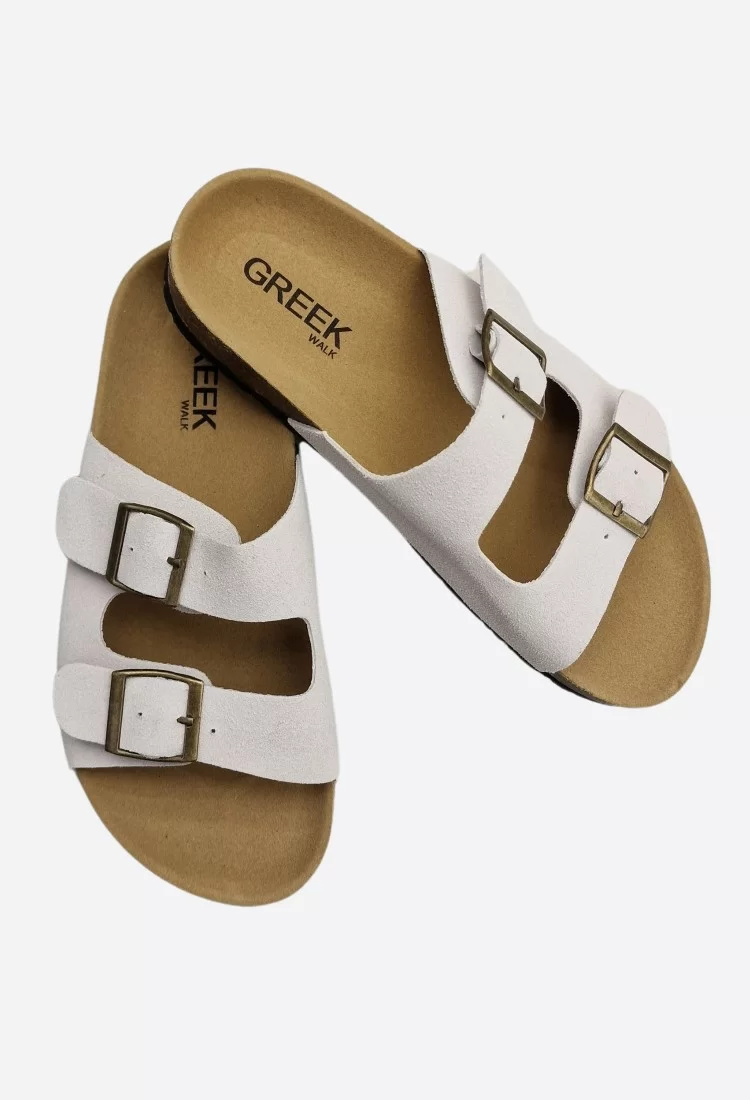 Greek Walk Double Buckle Flatform Sandals 525559