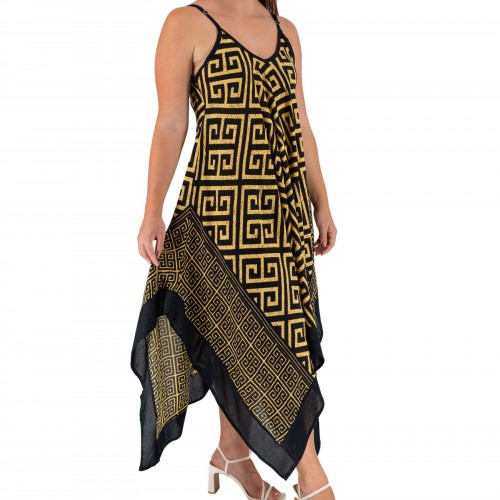 Asymmetrical Meander Dress 525863