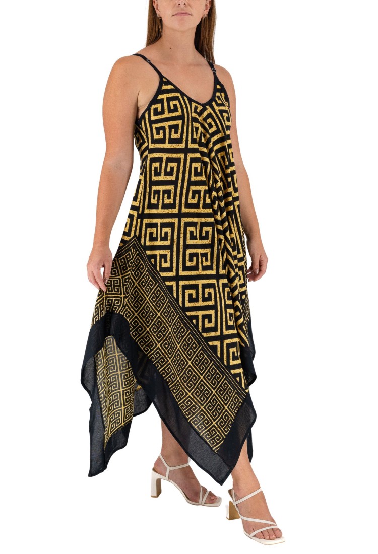 Asymmetrical Meander Dress 525863