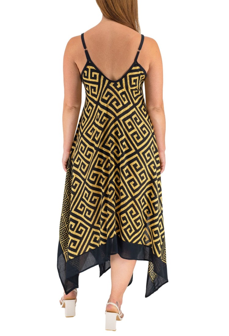Asymmetrical Meander Dress 525863