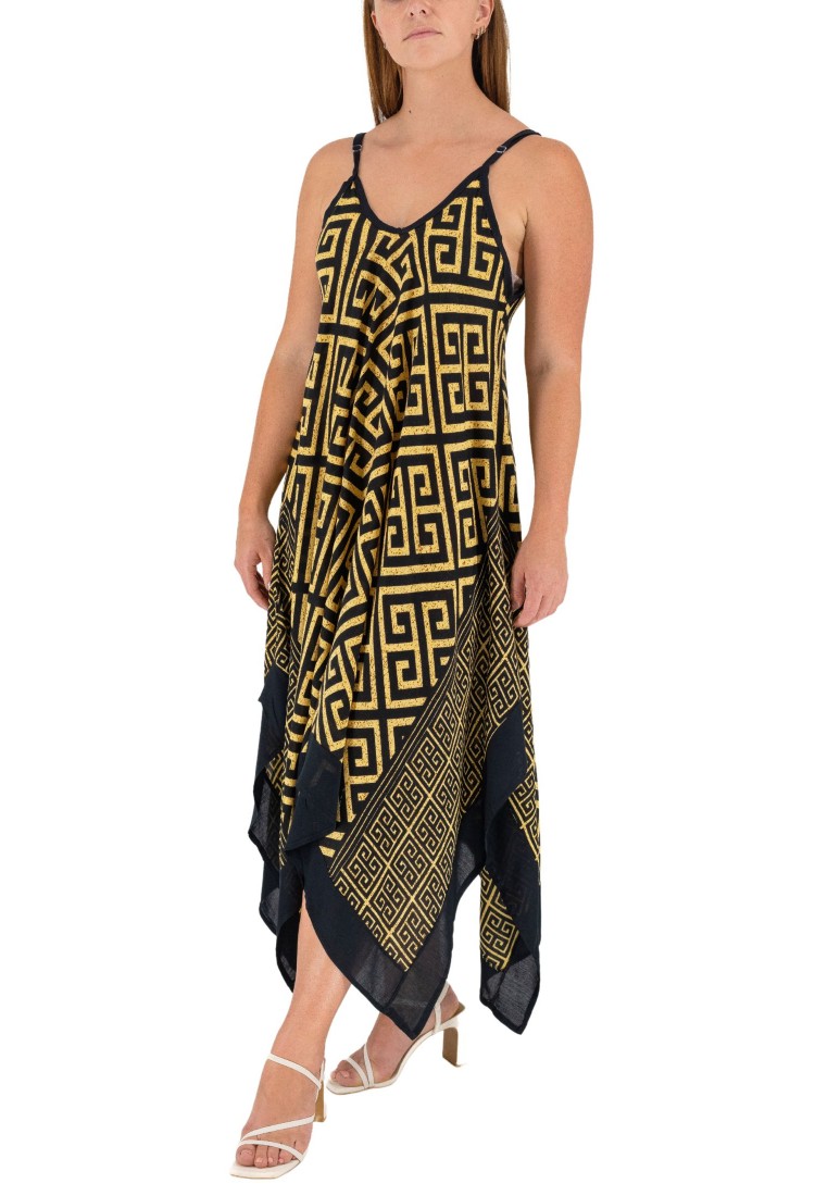 Asymmetrical Meander Dress 525863