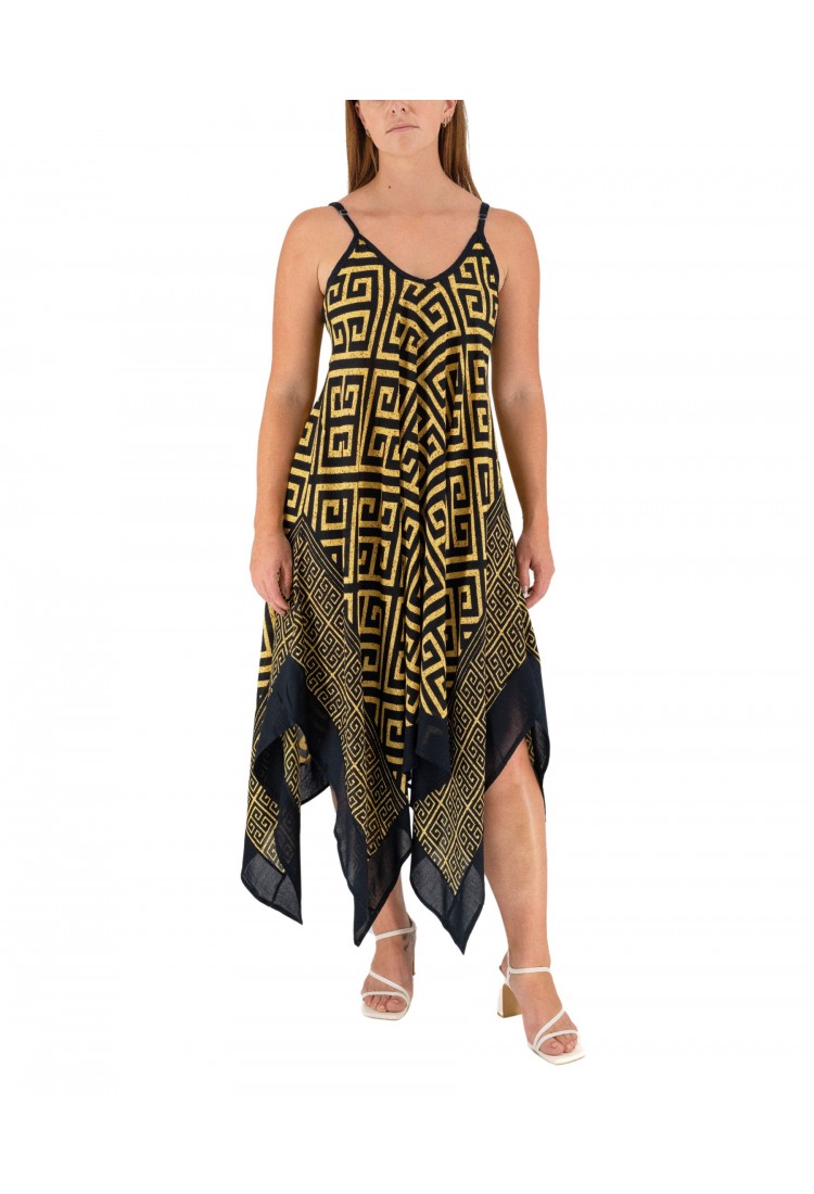 Asymmetrical Meander Dress 525863