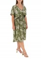 Midi Dress With Drawstring Waist 525852-1
