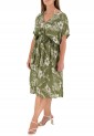 Midi Dress With Drawstring Waist 525852-1