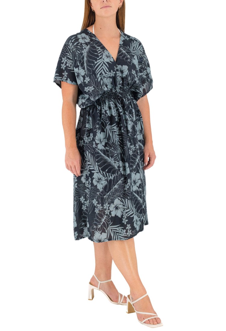 Midi Dress With Drawstring Waist 525852-2