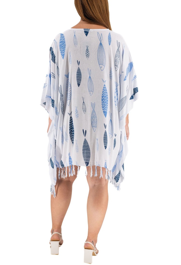 Kaftan With Fish Pattern 525860-3