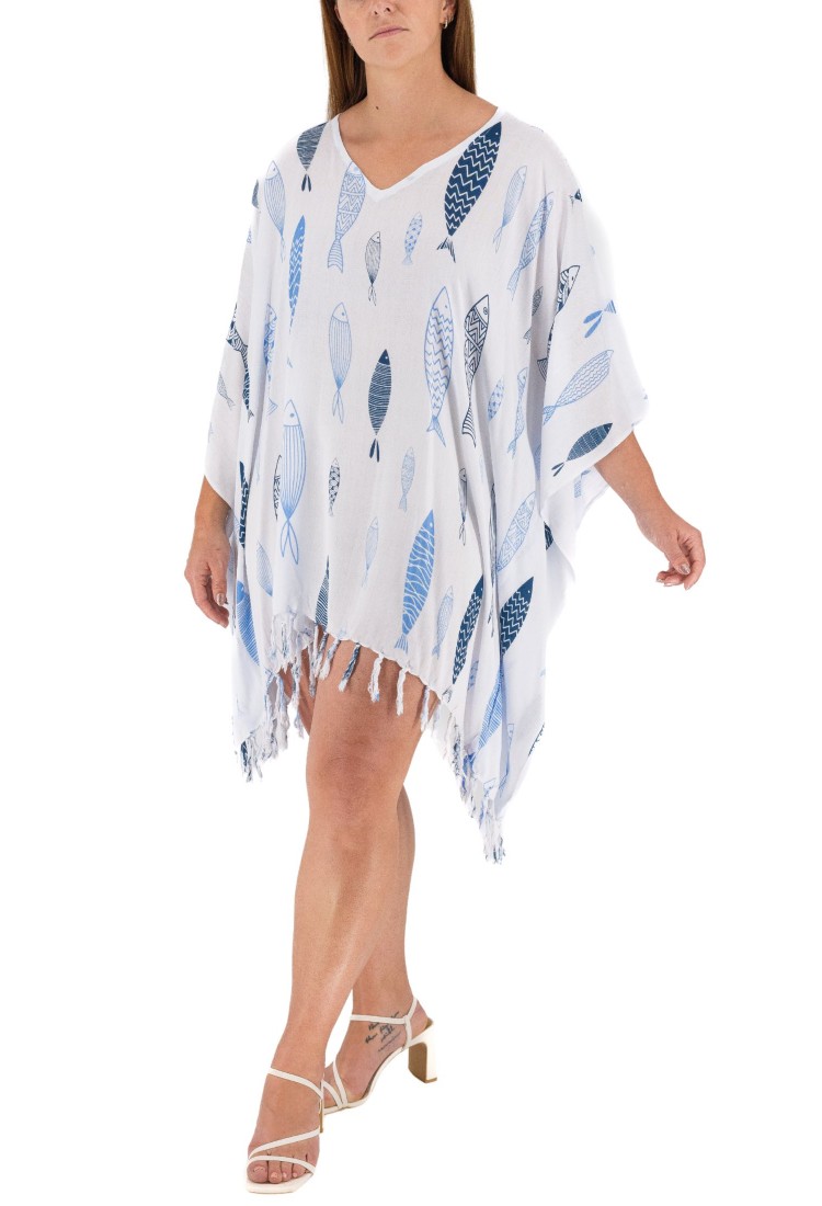 Kaftan With Fish Pattern 525860-3