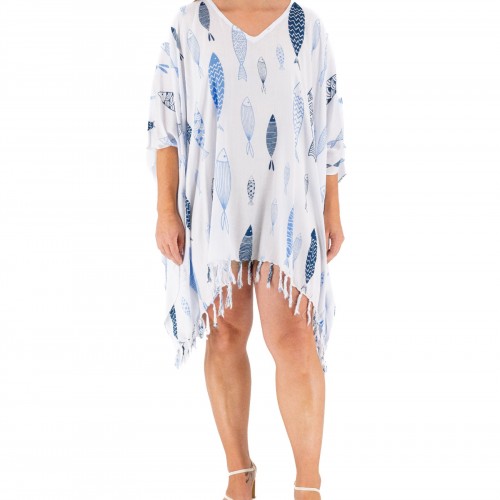 Kaftan With Fish Pattern 525860-3