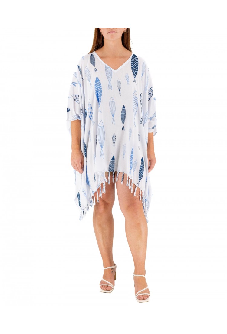 Kaftan With Fish Pattern 525860-3