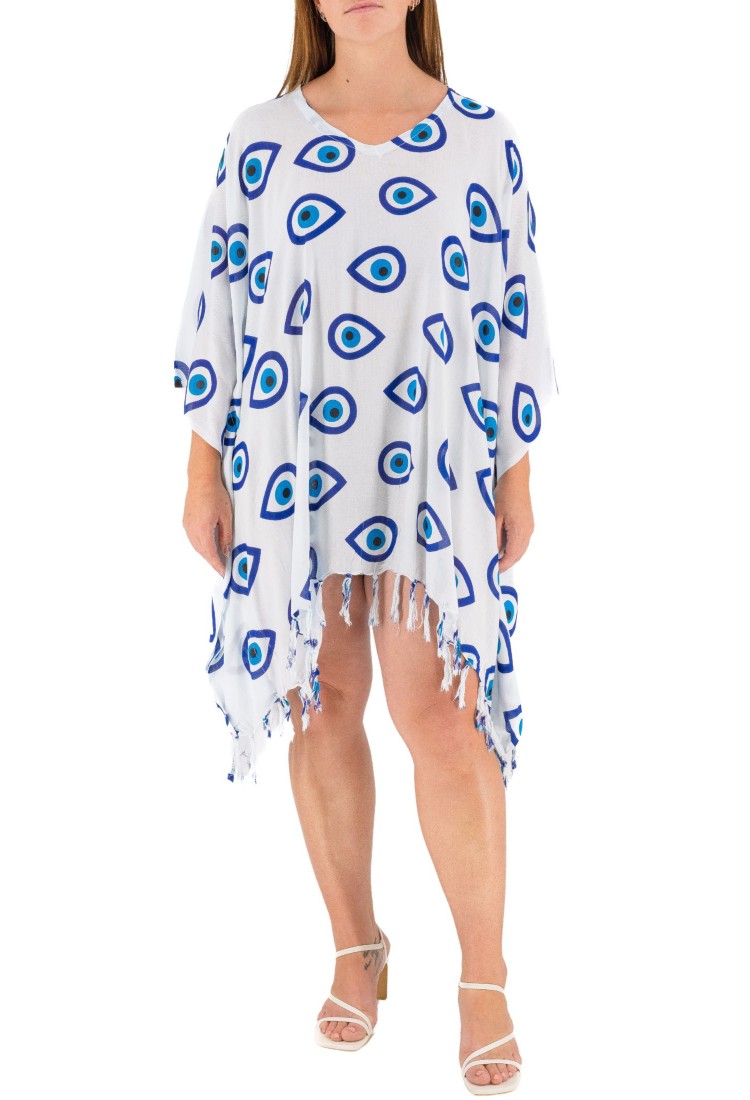 Kaftan With Eye Print 525860-4 Kaftan With Eye Print 525860-4